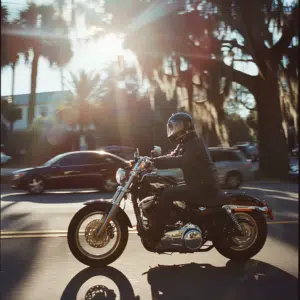 motorcycle rider in Boca Raton Florida