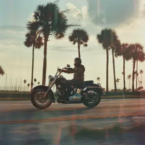 Riding a motorcycle in Florida